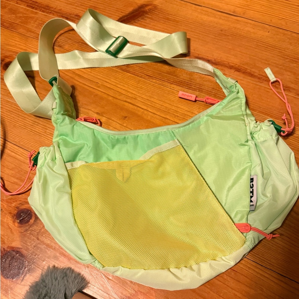 Baboon to the moon crescent bag